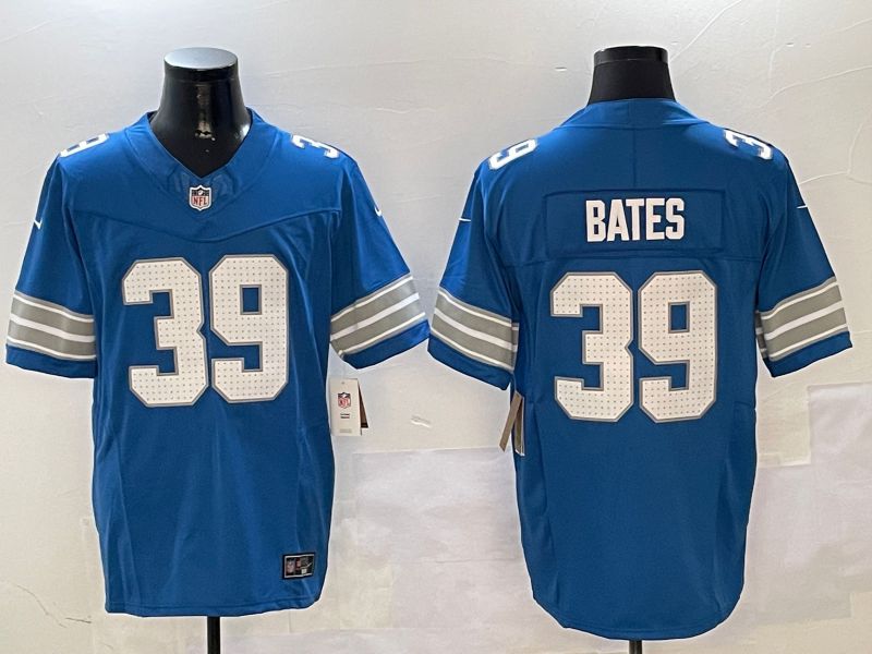 Men Detroit Lions #39 Bates Blue three generations 2024 Nike Limited NFL Jersey style 0102->detroit lions->NFL Jersey